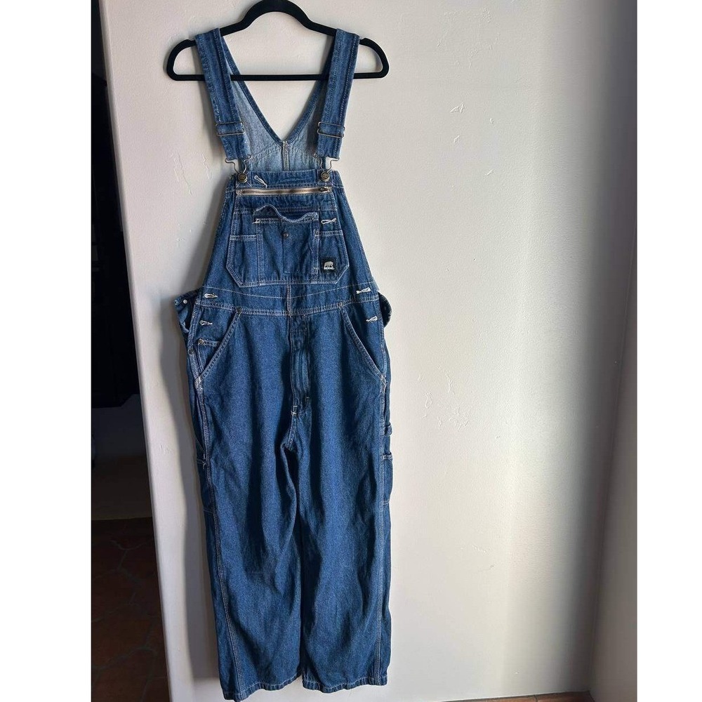 Berne Apparel Denim Bib Overalls 36x30 Utility Workwear Gorpcore Vintage Y2K
